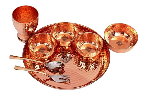 Copper hammered design - hammered,