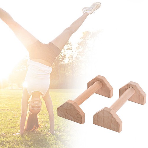 Pair wooden parallettes - 1,
