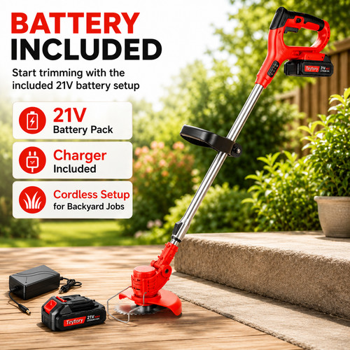 21v cordless grass strimmer - cordless,