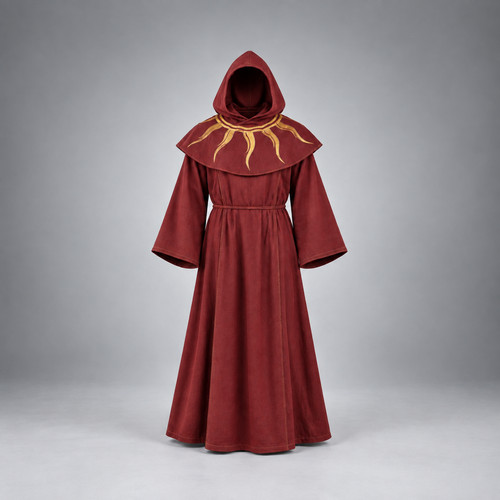 Medieval hooded robe fantasy - robe,