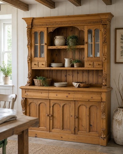 Large vintage pine farmhouse - vintage,