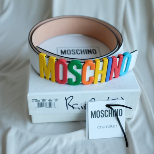 Moschino white leather - moschino,