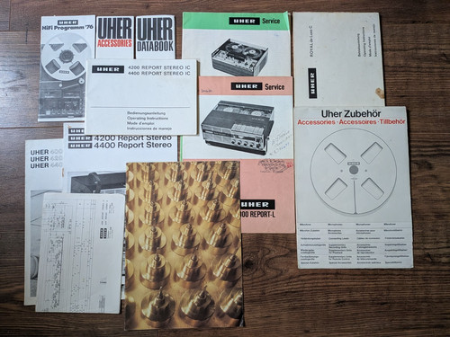 Uher report manual - manual, vintage