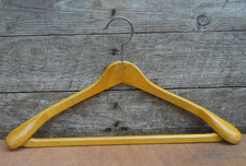 Vintage Original Curved Wooden Clothes Coat Trouser Hanger