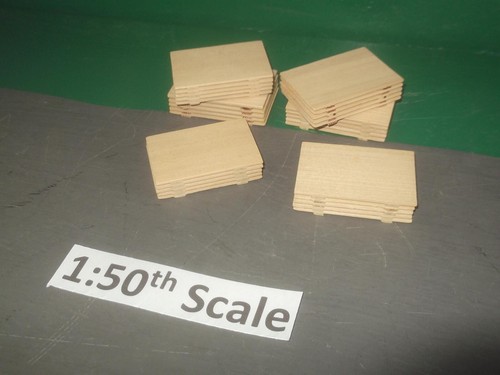 Wooden model truck load - truck, 1:50th