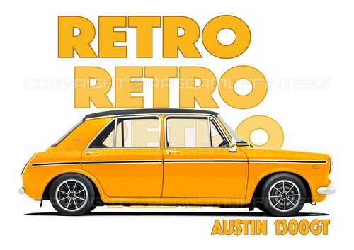 Austin 1300gt shirt retro - austin,