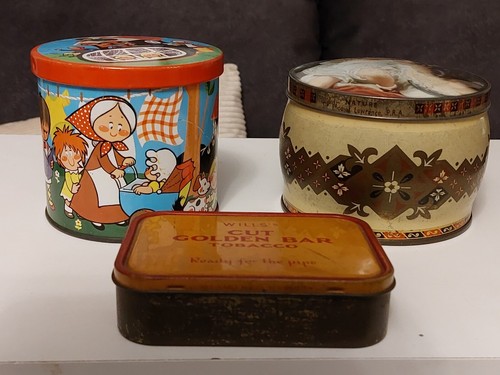 Vintage tins blue bird - 3,