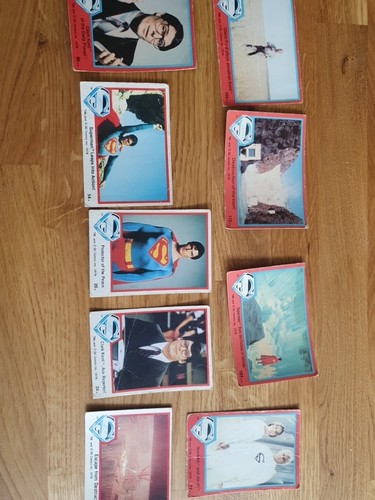 Superman cards 1978 white - superman,