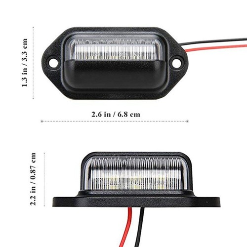 2pcs car rear number license - rear,