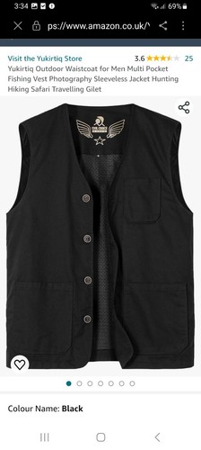 Men multi pocket waistcoat - multi,