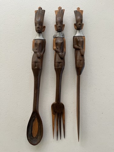 African tribal woman spoon - tribal,
