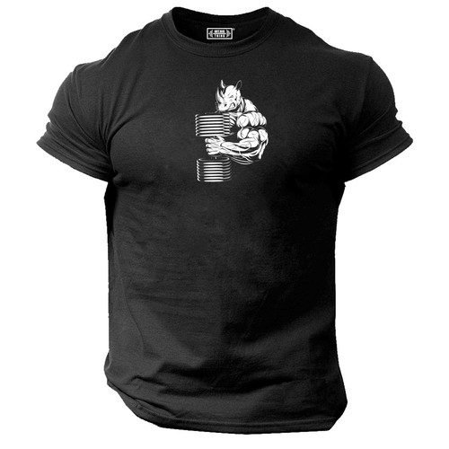 Rhino bodybuilding shirt - t,
