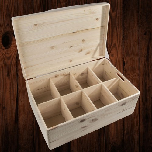 Extra large wooden - extra, lidded