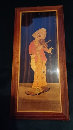 Vintage marquetry inlay wood - vintage,
