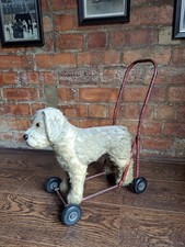 Vintage Pedigree 1940s /50's Dog Push Along Walker Toy Prop Display