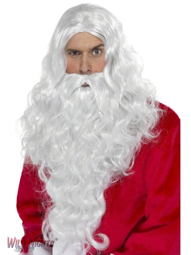 Christmas mens santa beard and - beard,