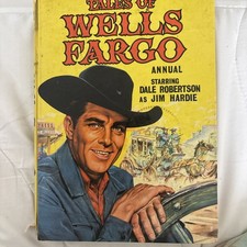 Tales Of Wells Fargo Annual 1963 VGC UK Reprints of Dell comic strips Western