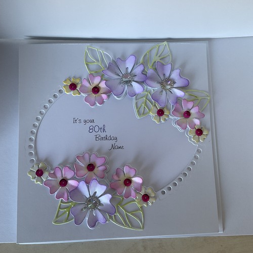Handmade luxury 80th birthday - handmade,