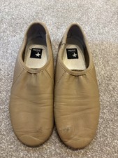 Jazz Dance Shoes In Tan Size Uk Women’s 4 In Good Condition
