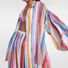 Missoni chevron shirt cover up