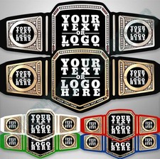 Custom Championship Title Belt Personalized Trophy Award – Add Your Text or Logo