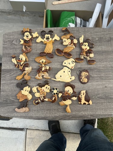 Vintage wooden mickey - vintage,