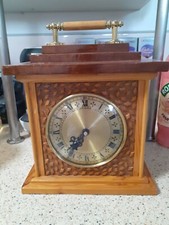 PRISON ART / CRAFTS - MANTEL CLOCK WITH RECYCLED WOOD & MATCHSTICK CASE