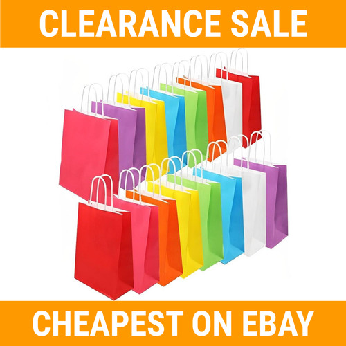 Coloured paper bags with - coloured,