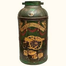Giant 19th Century Decorated 'Tea Canister ' for "Gunpowder Tea' made by Parnall