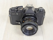 Cosina CT-1 SLR 35mm Vintage Film Camera & 50mm Lens UnTested