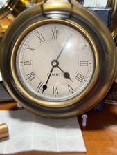 Brass Quartz Clock In The