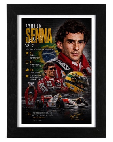 Ayrton senna signed autograph - signed,