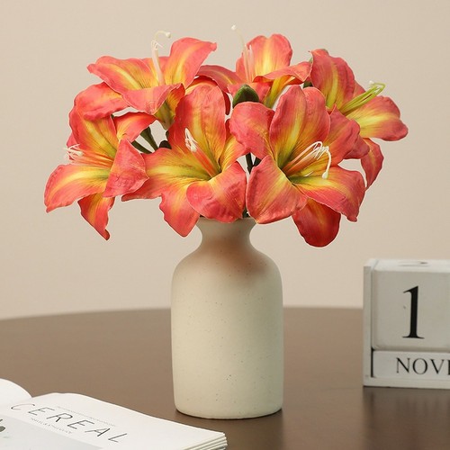 Two headed artificial clivia - two,