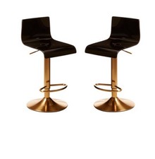 Pair of Black Acrylic Bar