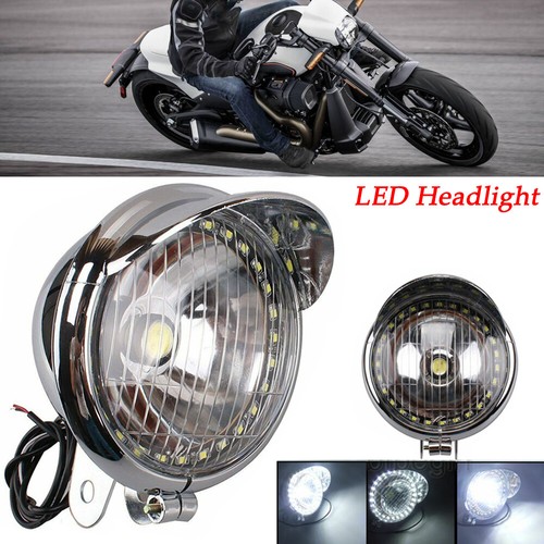 Chrome retro motorcycle - retro,