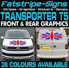 to fit VW TRANSPORTER T5 GRAPHICS STICKERS STRIPES DECALS DAY VAN CAMPER SWB LWB
