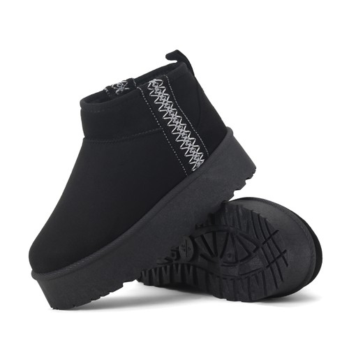 Ladies womens flat ankle warm - ladies,
