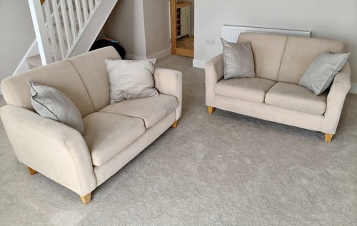 Two seater sofas cream - x,