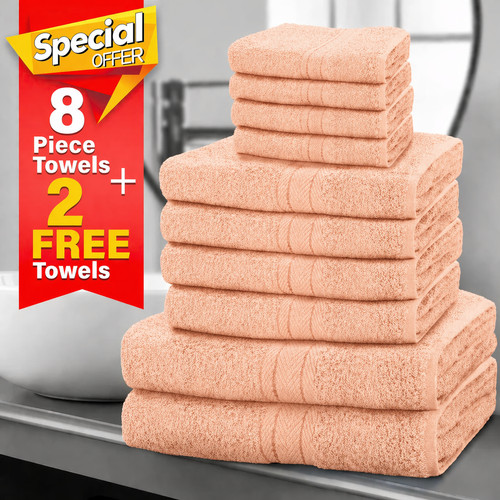 Bathroom towels set pieces - towels,
