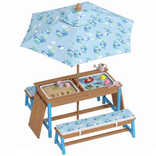 Kids picnic table wooden - picnic, table,