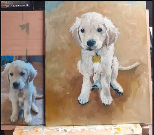 Oil painting made order - oil, to