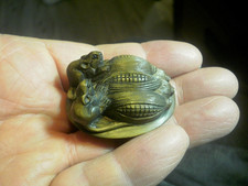 1a. Hand Carved wood netsuke