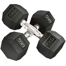 HOMCOM Hexagonal Dumbbells Kit