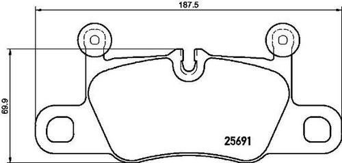 Brembo p65031 brake pad set - p65031,