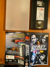 BIG BOX vhs video 2 Fast 2 Furious Paul Walker  Action Car Film Ex Rental