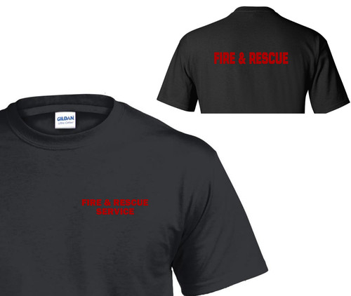 Fire and rescue service - service, black