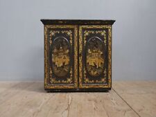 Antique Vintage Early Oriental Chinoiserie Cabinet Chinese Export Cupboard