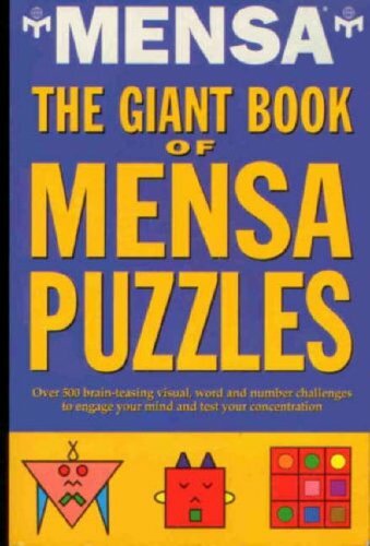 Giant book mensa puzzles by - puzzles,