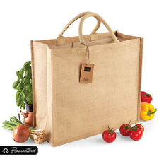 2x 3x Pack Jumbo Shopping Bag Jute Hessian Westford Mill Reusable Large Carrier