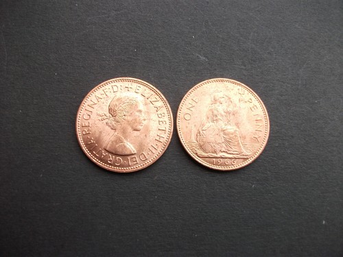 Coins penny 2 elizabeth - x,